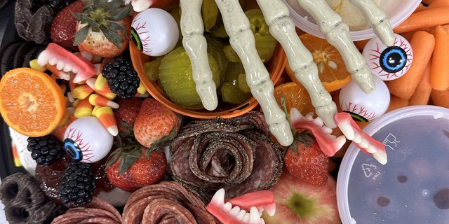 Halloween Charcuterie & Cheese Graze Board