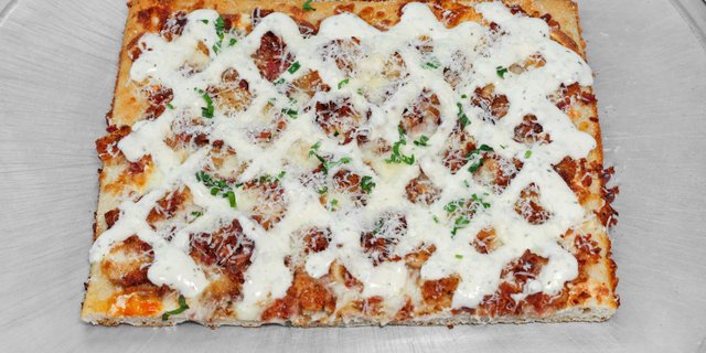 Grandma Chicken Bacon Ranch Pizza