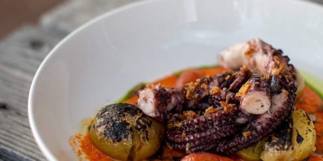 Grilled Octopus w/ Baby Potatoes