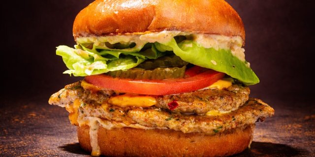 Smash Chicken Burger Tray