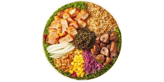 Roast Pork Belly Bibim Grain Bowl