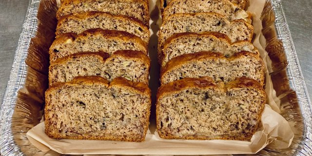 Sliced Banana Bread