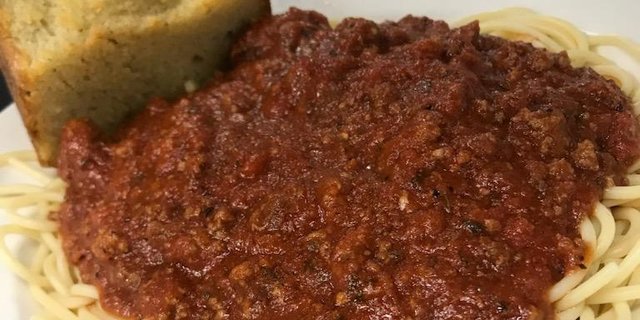 Spaghetti & Meat Sauce Pan