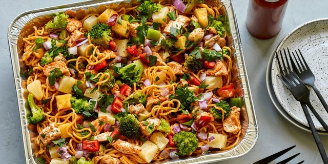 Spicy Garlic Stir-Fry Platter