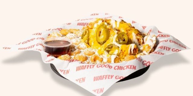 Chick-In Queso Waffles