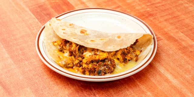 Chorizo, Egg & Cheese Taco