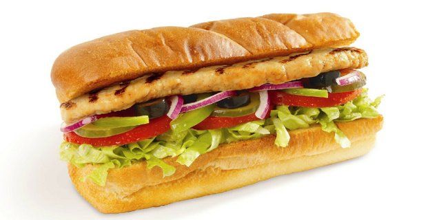 Grilled Chicken Sub Sandwich
