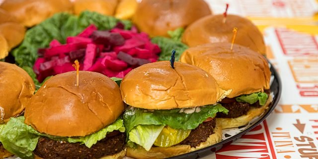 Falafel Burger Tray