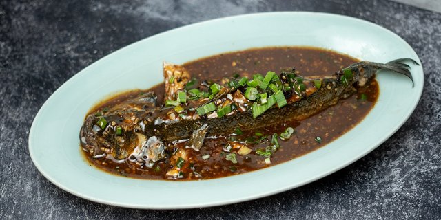 Steamed Sea Bass In Fermented Black Bean Sauce