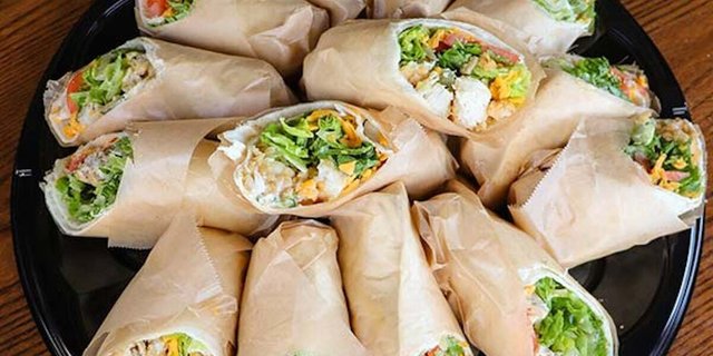 Honey Crisp Chicken Wrap Party Platter
