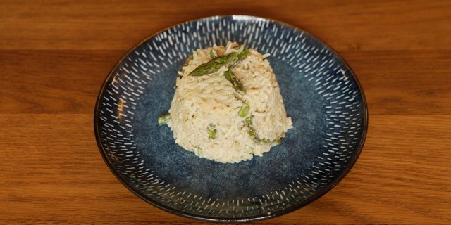 Vegetarian Creamy Asparagus Rice