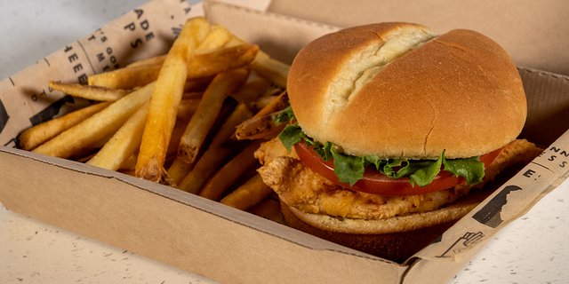 Crispy Chicken Sandwich & French Fries Boxed Meal