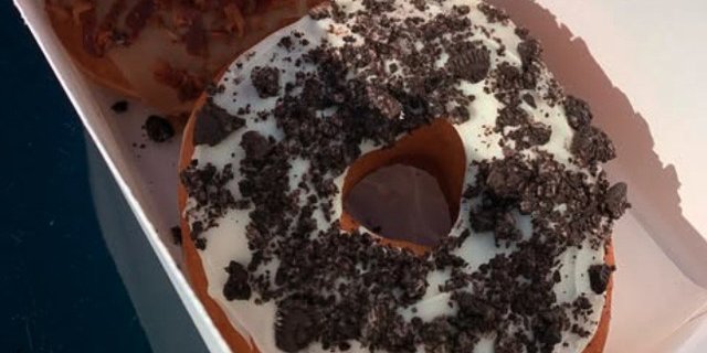 White Chocolate & Oreo Donut