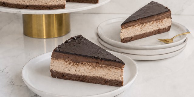Godiva Chocolate Cheesecake Slice