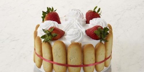 Strawberry Ribbon Layer Cake