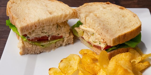 Slow Roasted Chicken Salad Sandwich