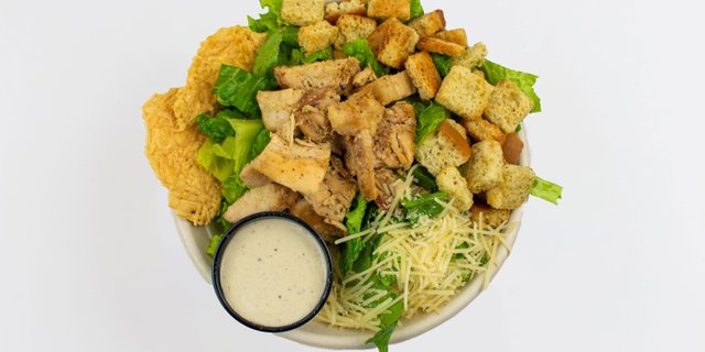Garlic & Herb Chicken Caesar Salad