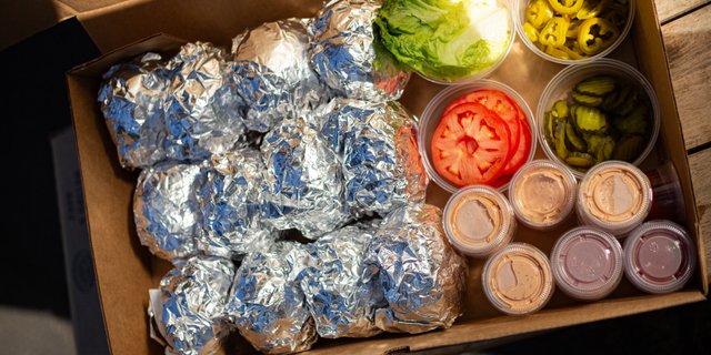 12 Double Burger Box