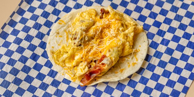 Bacon & Egg Breakfast Taco