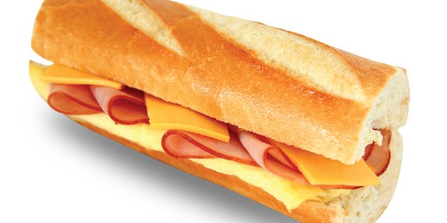 Ham, Egg & Cheese Baguette