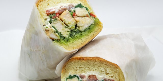 Chicken Pesto Burrata Sandwich