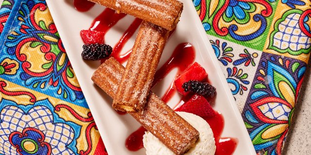 Churro Chips w/ Chocolate & Whipped Cream