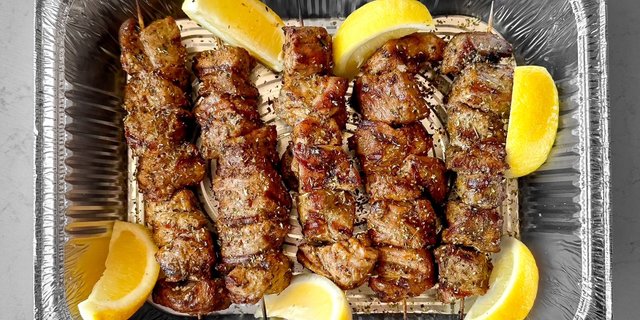 Pork Souvlakia