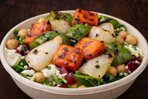 Grilled Vegetables Rice Bowl