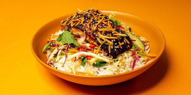 Tamarind Glazed Salmon Bowl