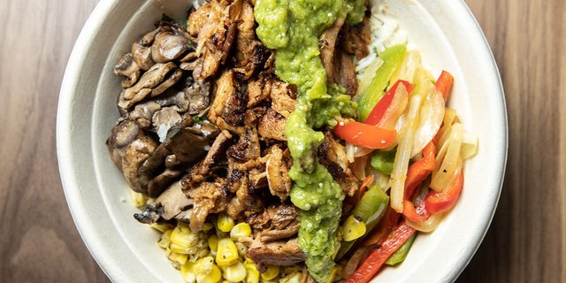 Pulled Pork & Cilantro Rice Bowl