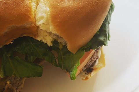 Lamb Burger w/ Garlic Sauce