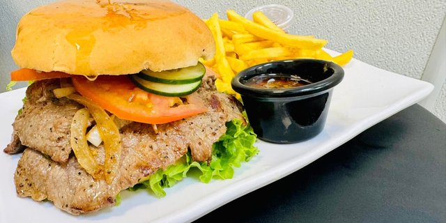 Pork Steak Sandwich
