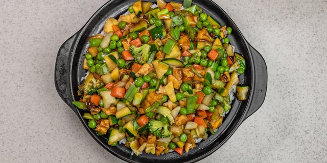 Organic Tofu Sautéed w/ Vegetables