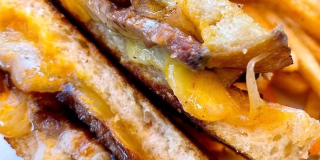 Smoked Brisket Melt Sandwich