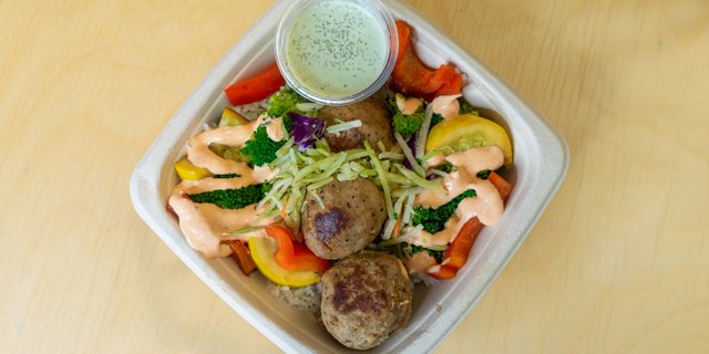 Turkey Cardamom Meatball Bowl