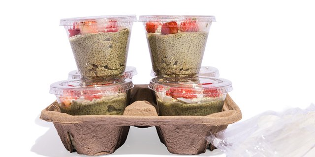 Coconut Matcha Chia Pudding