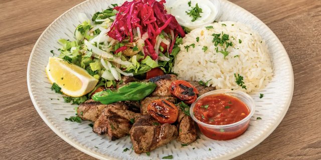 Beef Kebab Plate
