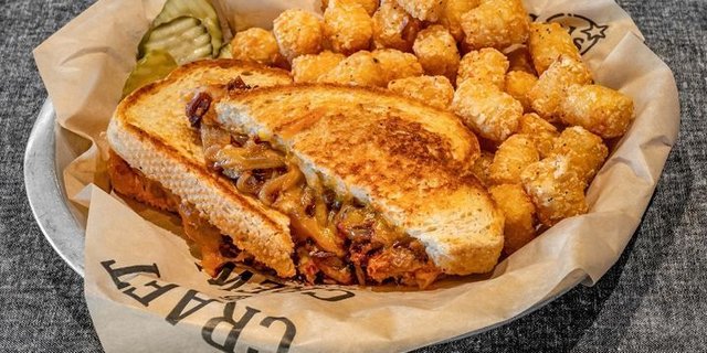 Brisket Grilled Cheese Sandwich