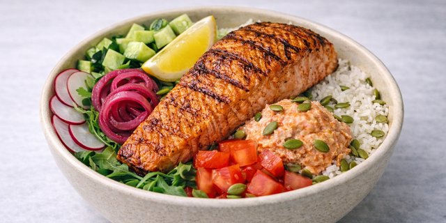 Grilled Salmon Bowl