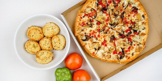 One 18 Inch 2 Topping Pizza - 8 Rolls (Serves 6 People)