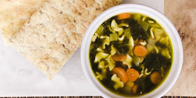 Bowl of Chicken Noodle Soup