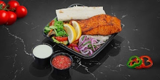 BBQ Charcoal Salmon Plate