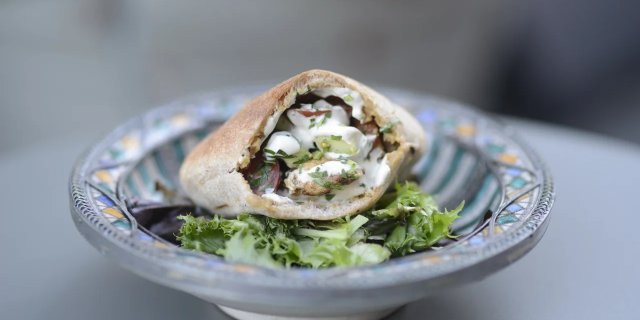 Chicken Skewers Sandwich