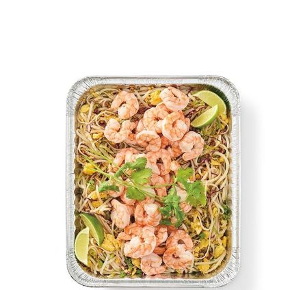Pad Thai w/ Sautéed Shrimp Pan