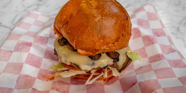 Mushroom Swiss Burger