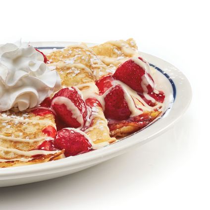 Strawberries & Cream Crepes