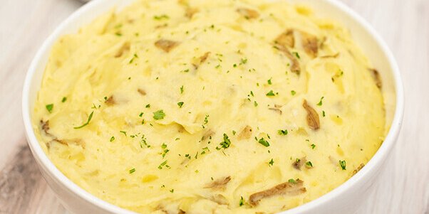 Golden Garlic Mashed Potatoes