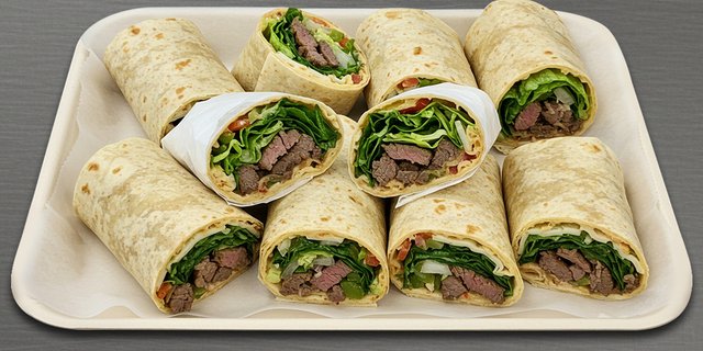 Poblano Steak Wraps