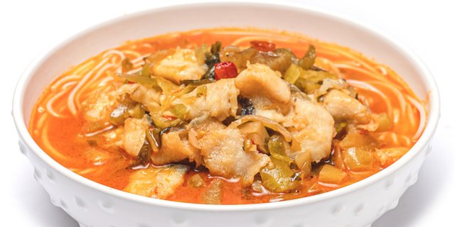 Pickles & Fish Filet Noodle Soup