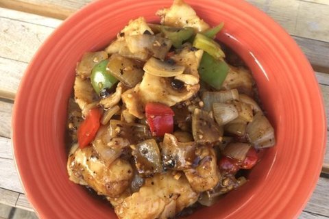 Flounder Fillet w/ Black Bean Sauce
